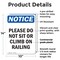 Signmission Please Do Not Sit Or Climb On Railing, 10 in W x Rectangle, Plastic OS-2PACK-NS-P-1014-V-17416 - alternate 4